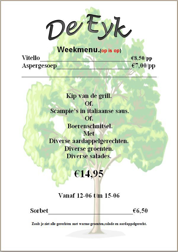 16 tot en met 23 september