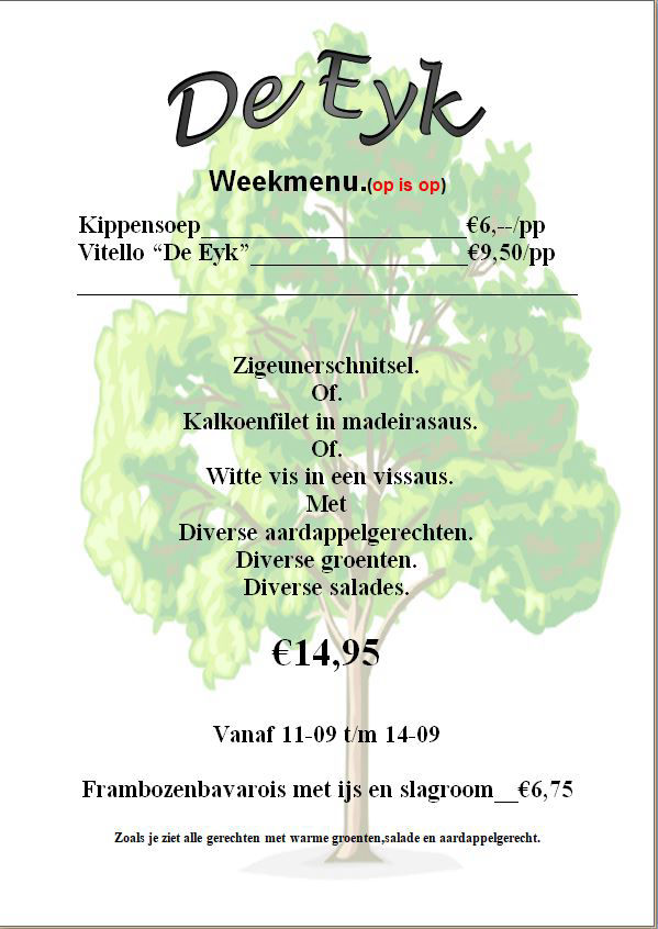 16 tot en met 23 september