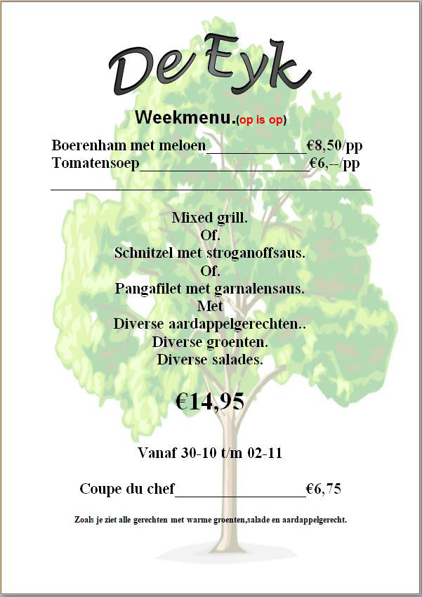 16 tot en met 23 september